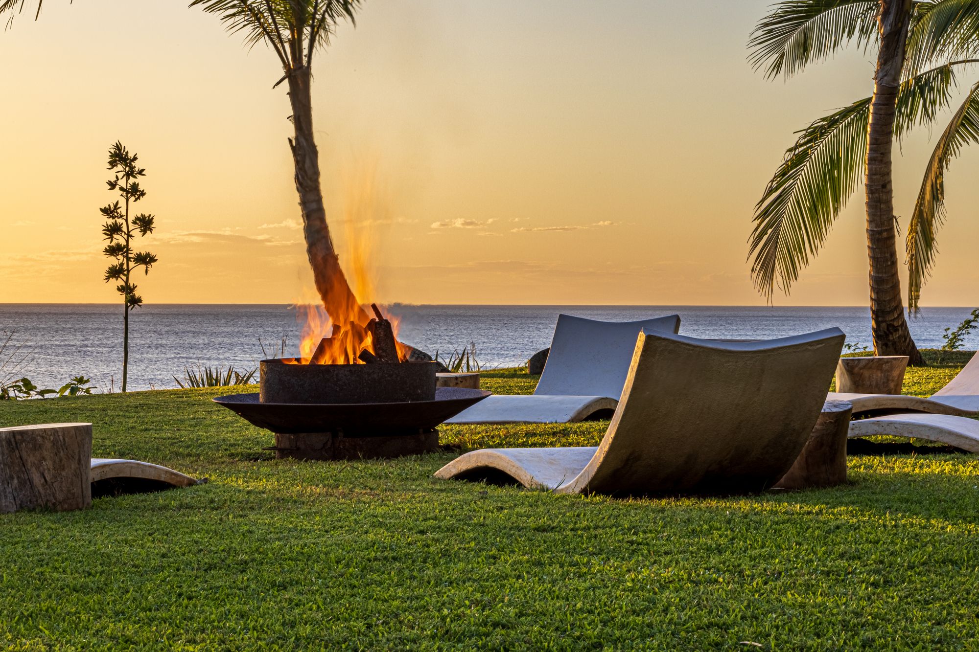 Fire Pit at Sunset